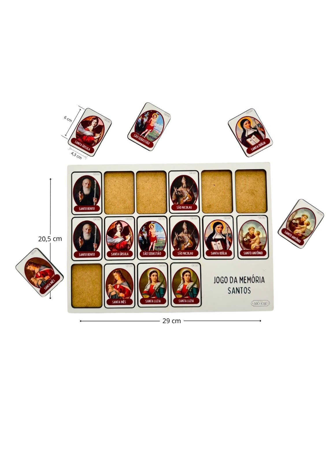 JOGO DA MEMÓRIA DOS SANTOS